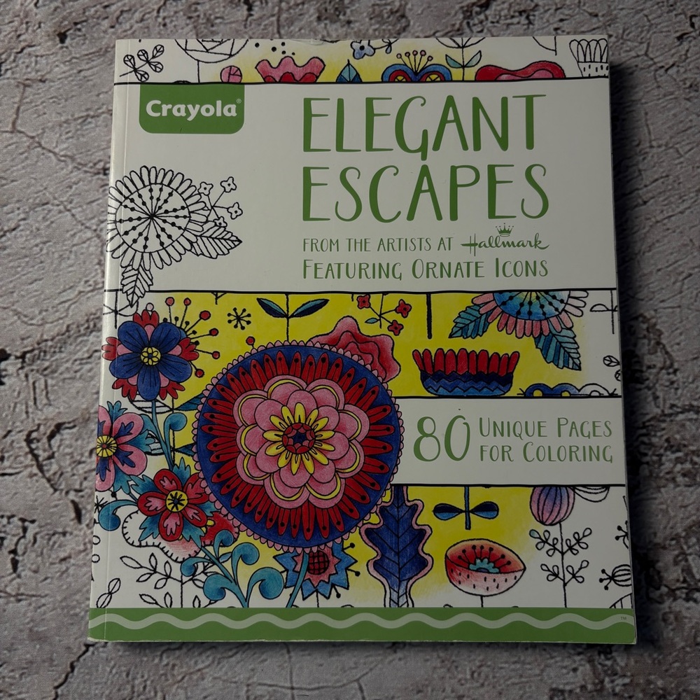 Crayola Elegant Escapes Adult Coloring Book